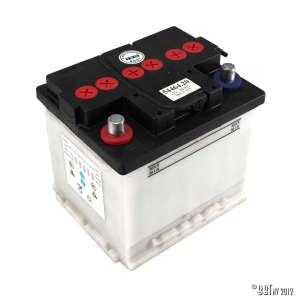 Battery, positive pole left, Type 2