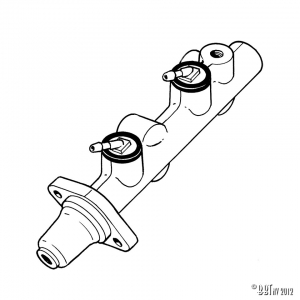 Master brake cylinder double circuit, FTE