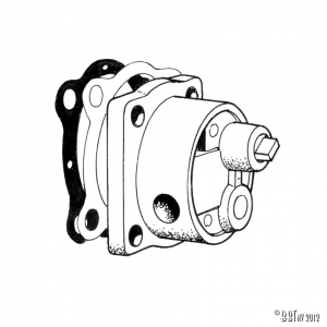 Aluminium oil pump, high volume