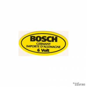 Sticker, ignition coil 6V