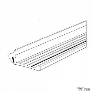 Seal between window frame and door, as pair