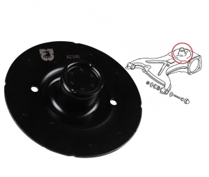 Spring seat repair section, wishbone, rear, left/right