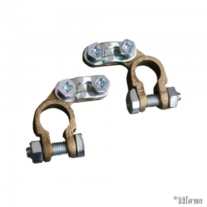 Battery terminals + & -, as pair