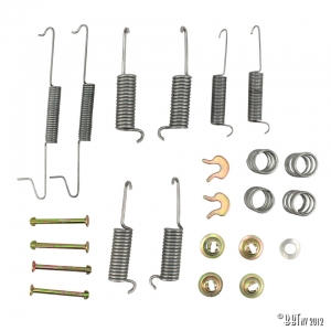Rear brake shoes fitting kit