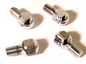 Wheelbolts, chrome, 4 lug, 14 x 1.5, 4 pieces