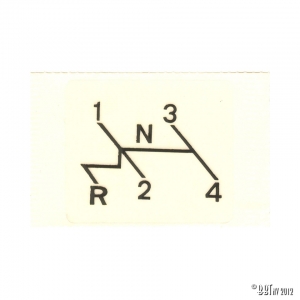 Sticker, shift patern